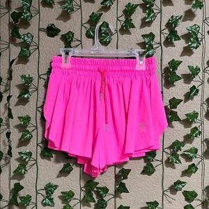 Women's Neon Pink Athletic Shorts